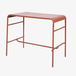 Garten-Hochtisch aus Stahl 4 Personen 120 x 70cm x 95 cm