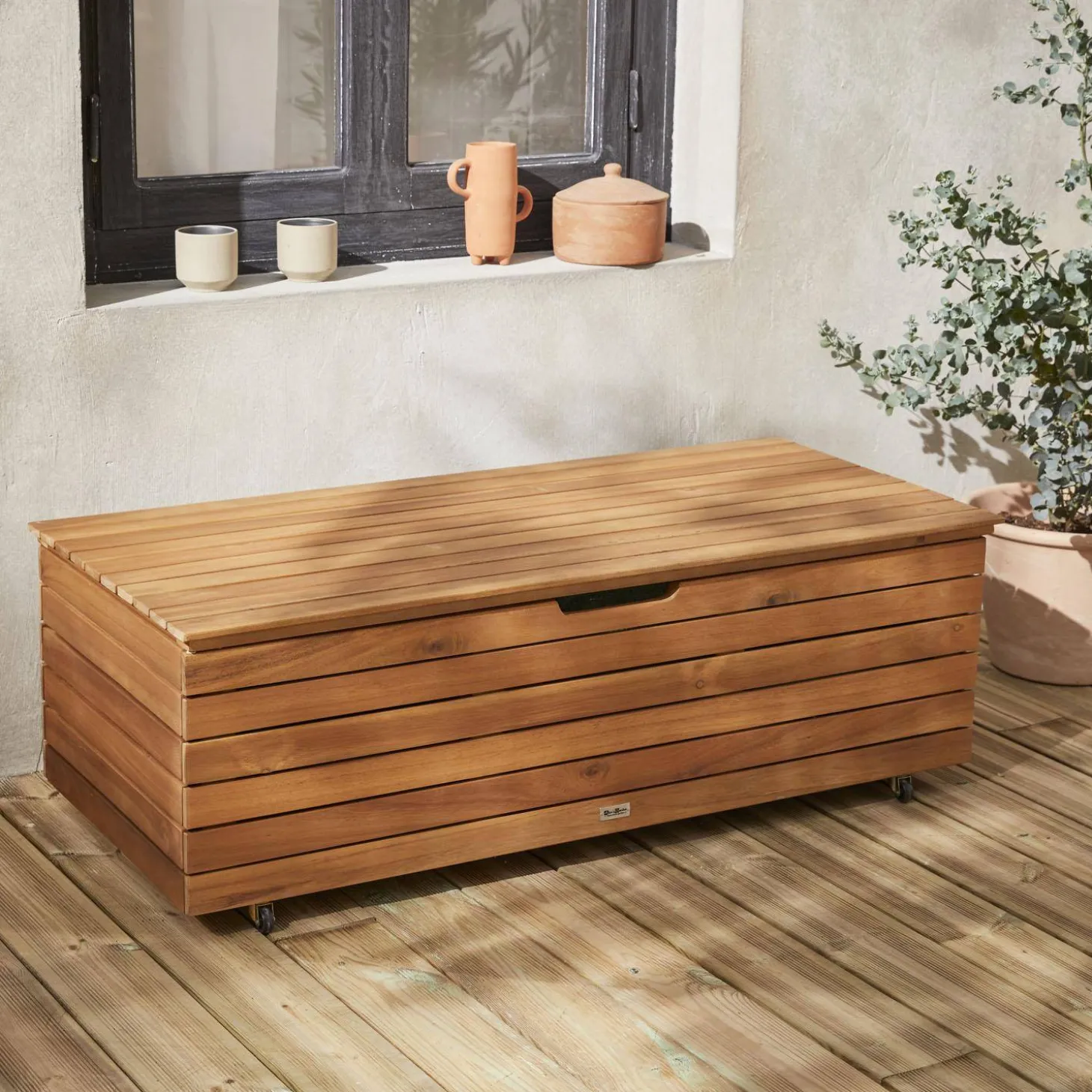 Gartenkiste aus Holz 110 L