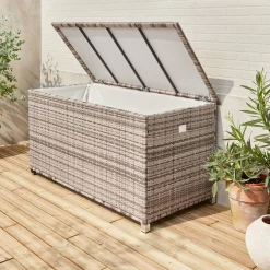 Gartenkiste aus Polyrattan 162x82cm