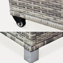 Gartenkiste aus Polyrattan 162x82cm