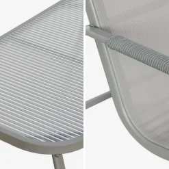 Gartenlounge-Set aus Stahl, 4 Plätze