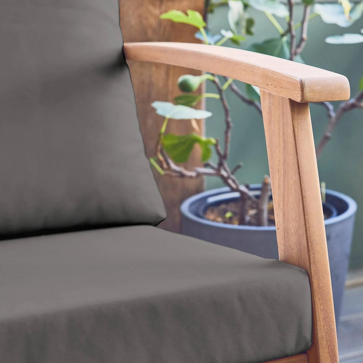 Gartenlounge-Set für 5 Personen aus Akazienholz