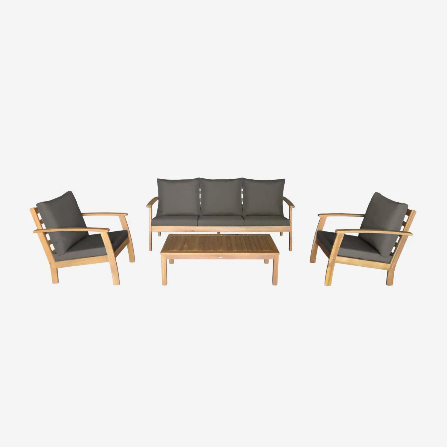 Gartenlounge-Set für 5 Personen aus Akazienholz