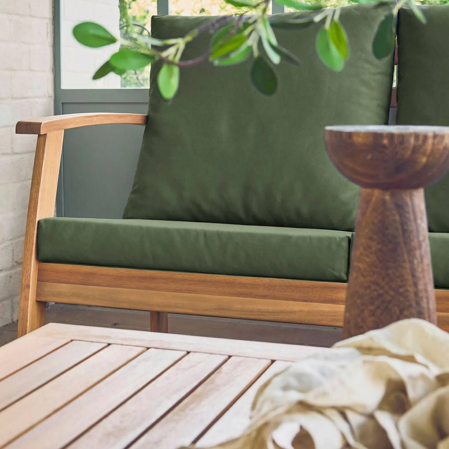 Gartenlounge-Set für 5 Personen aus Akazienholz