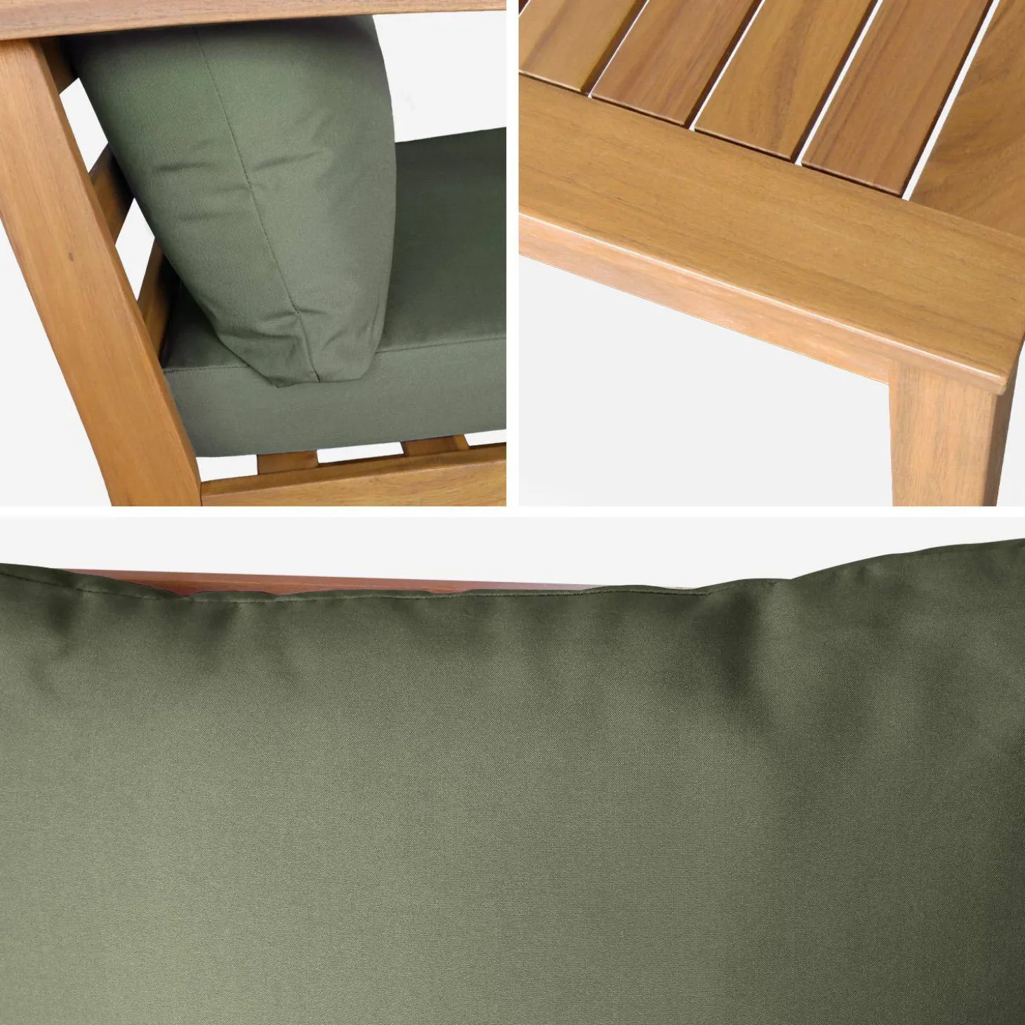 Gartenlounge-Set für 5 Personen aus Akazienholz