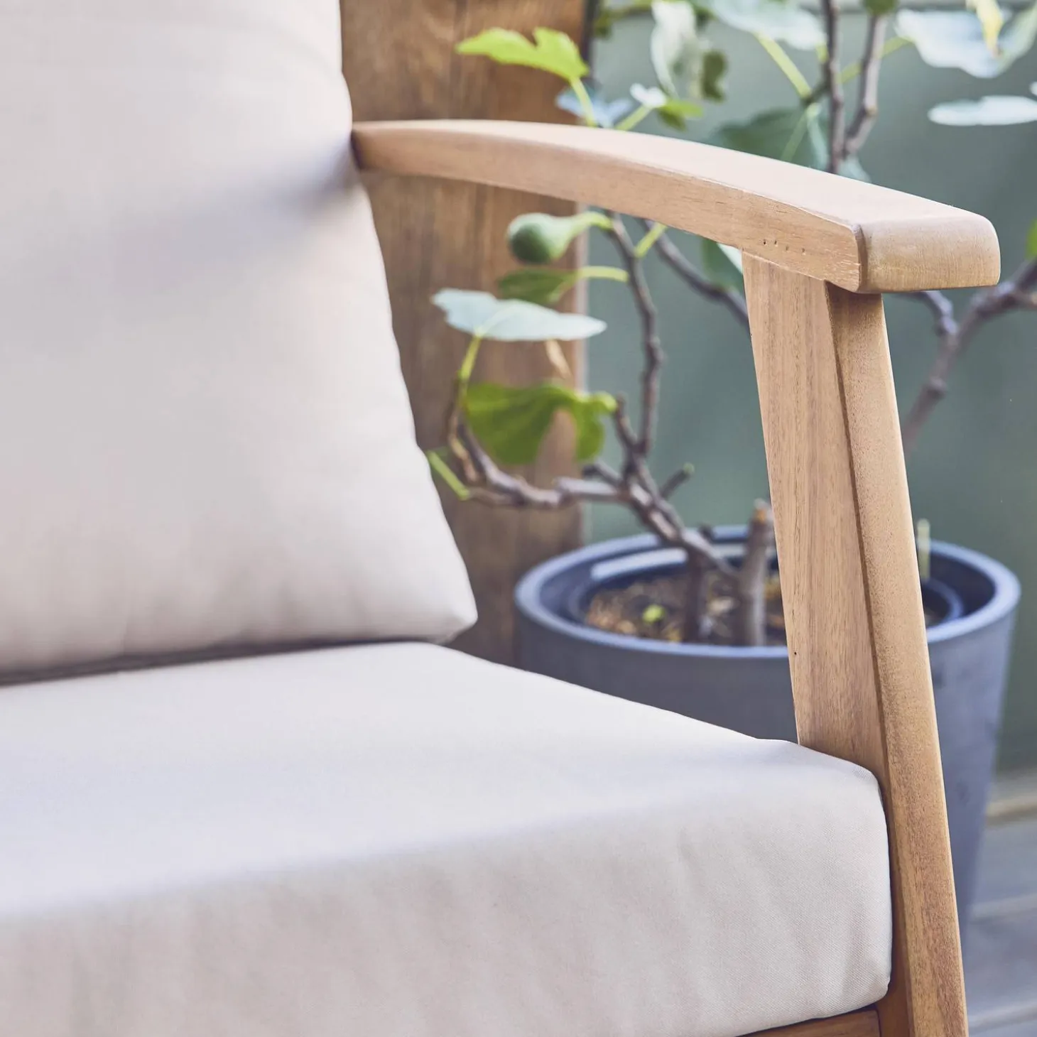 Gartenlounge-Set für 5 Personen aus Akazienholz