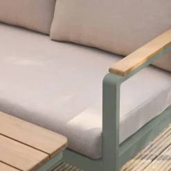 Gartenlounge-Set für 8 Personen aus Akazienholz und Aluminium