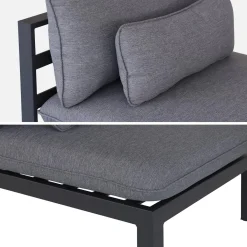 Gartenlounge-Set XXL Aluminium 5-Sitzer