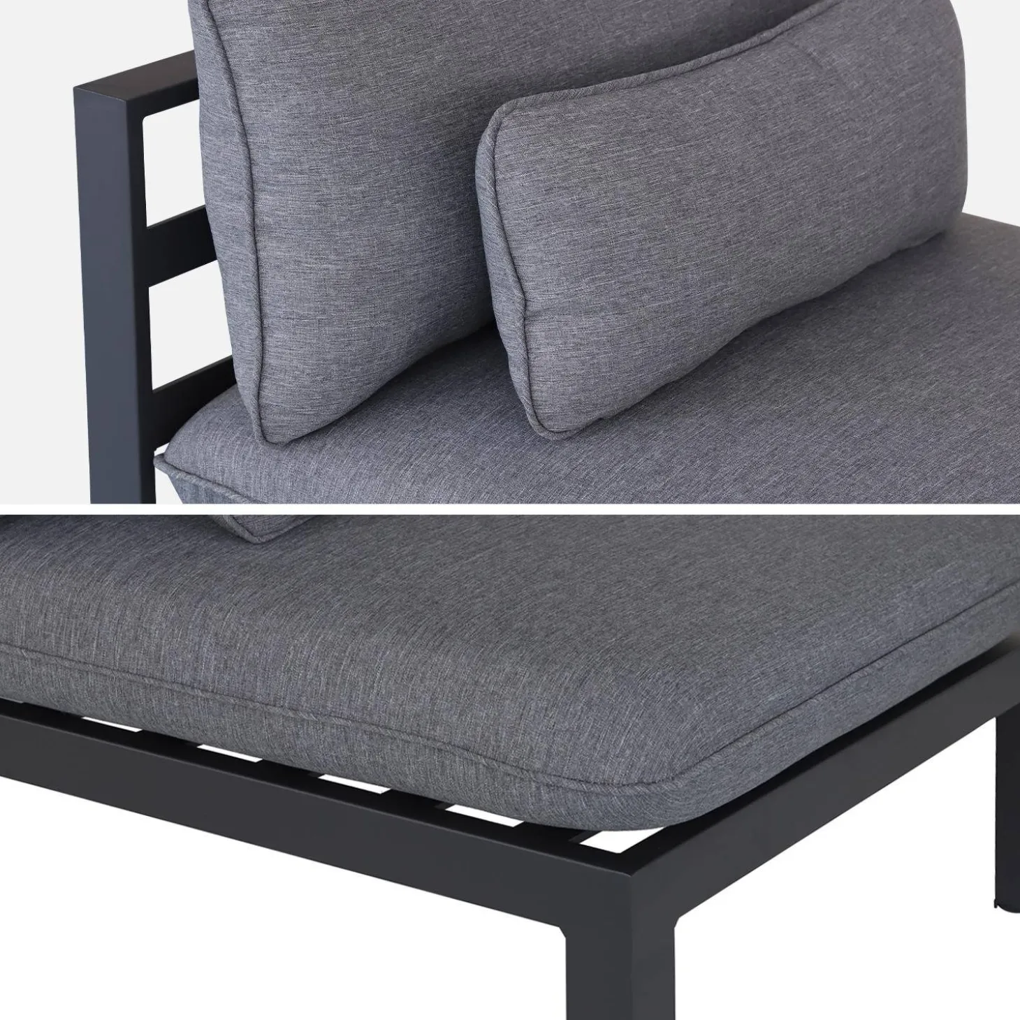 Gartenlounge-Set XXL Aluminium 5-Sitzer