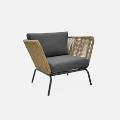 Gartenlounge Singapur mit Sofa und 2 Sesseln