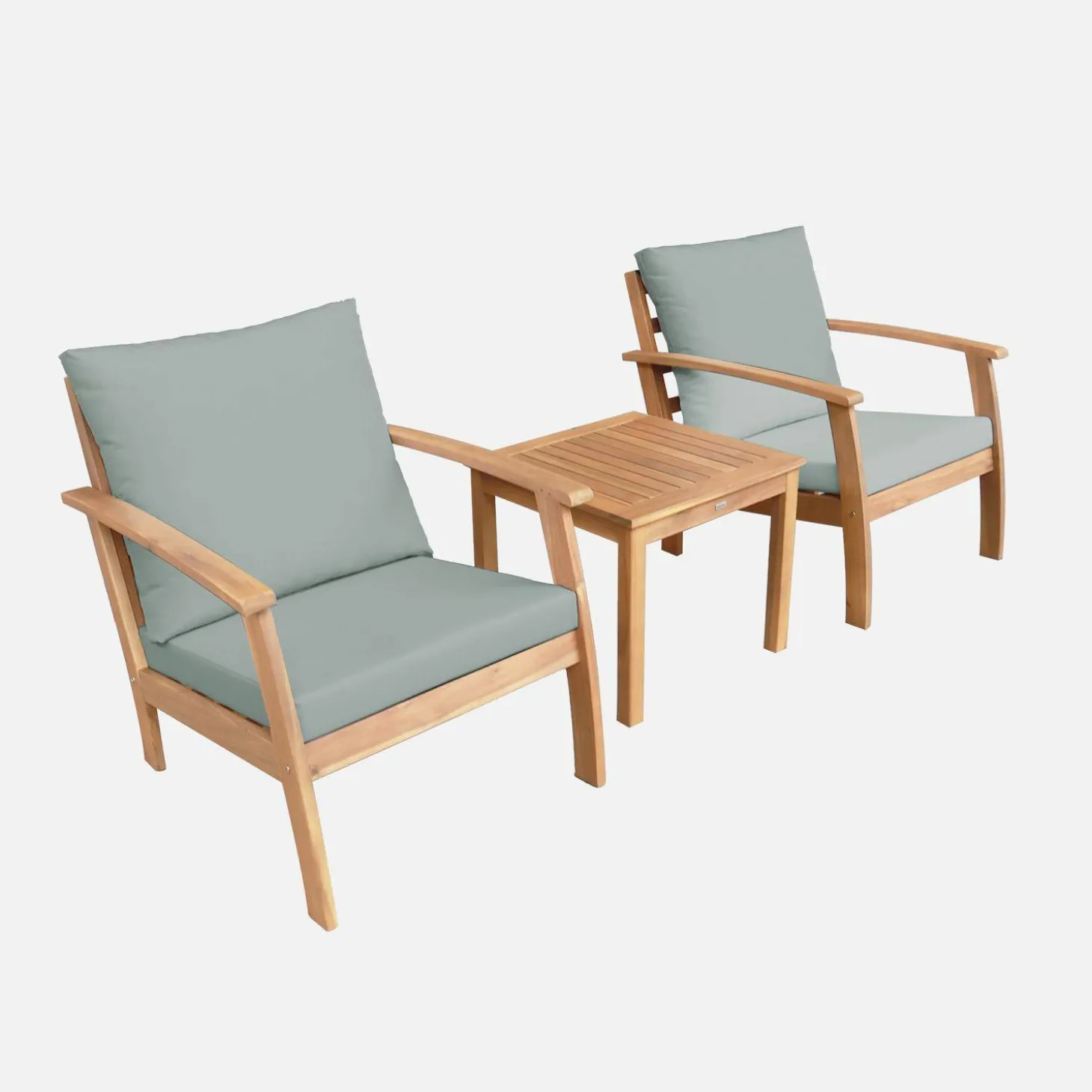 Gartenmöbel aus Akazienholz für 2 Personen