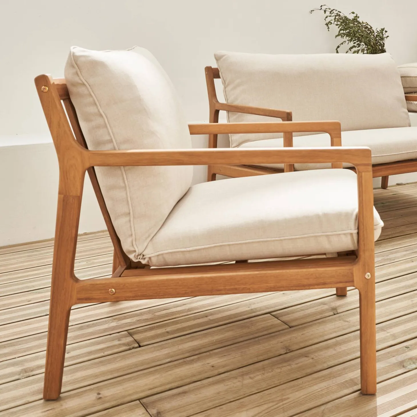 Gartenmöbelset Akazie 4 Personen