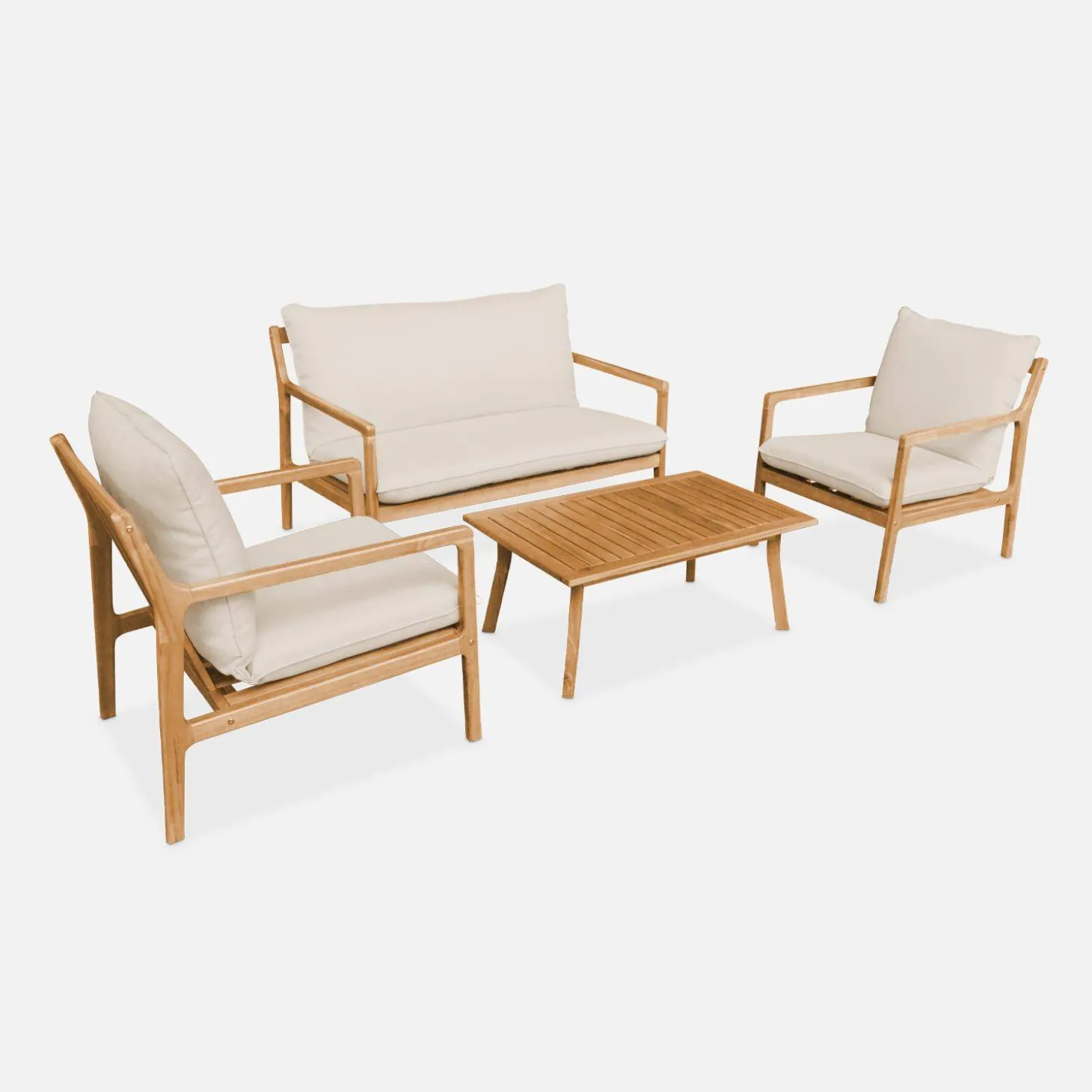Gartenmöbelset Akazie 4 Personen