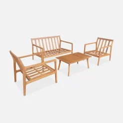 Gartenmöbelset Akazie 4 Personen
