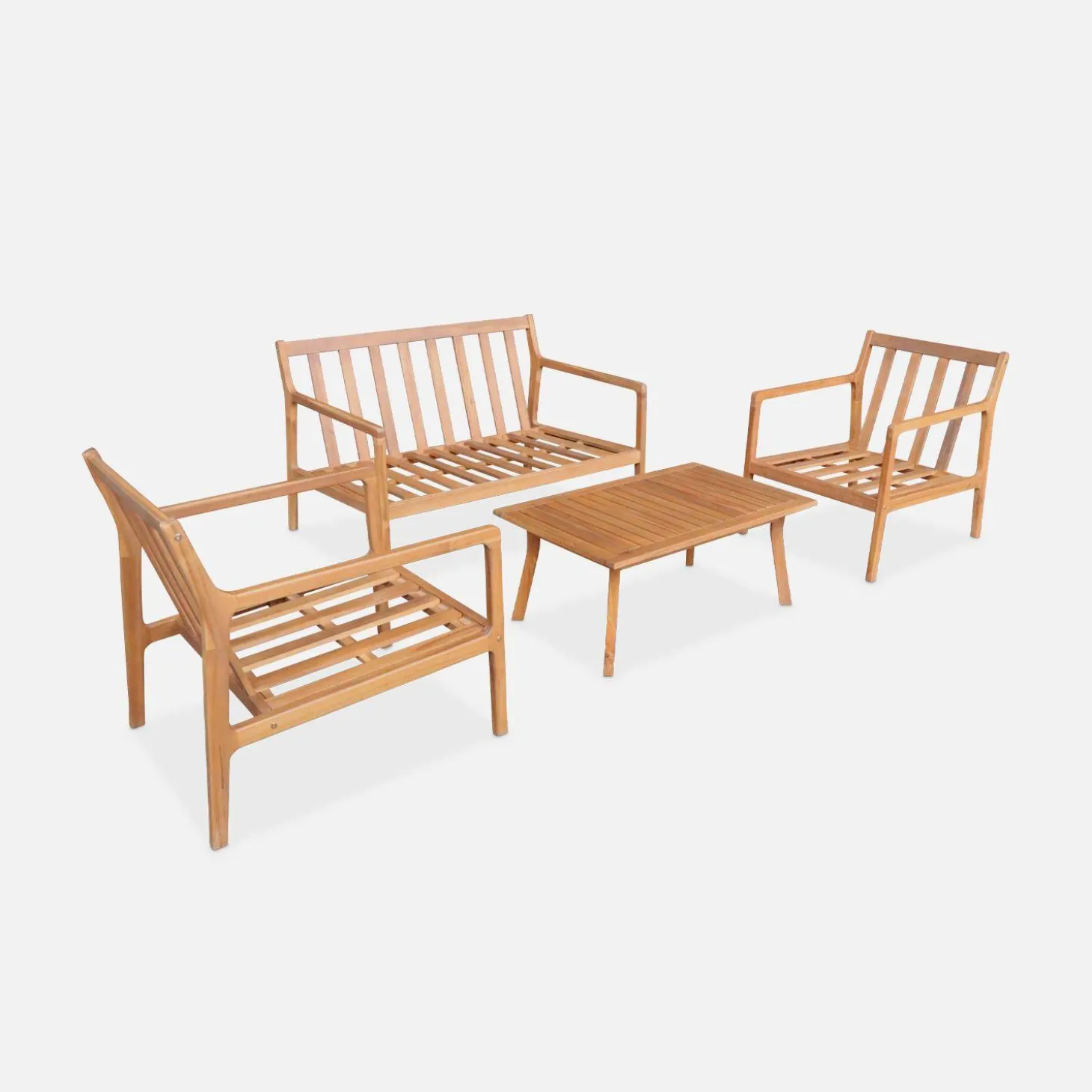 Gartenmöbelset Akazie 4 Personen