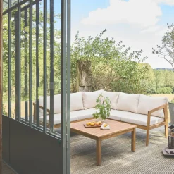 Gartenmöbelset aus Akazie für 5 Personen