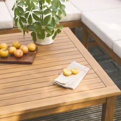 Gartenmöbelset aus Akazie für 5 Personen