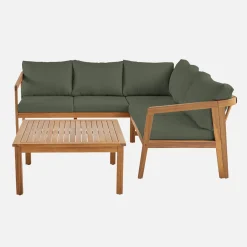 Gartenmöbelset aus Akazie für 5 Personen