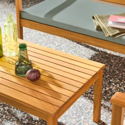 Gartenmöbelset aus Akazienholz für 4 Personen