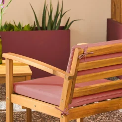 Gartenmöbelset aus Akazienholz für 4 Personen
