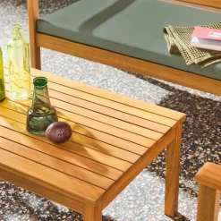 Gartenmöbelset aus Akazienholz für 4 Personen