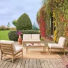 Gartenmöbelset aus Akazienholz für 4 Personen