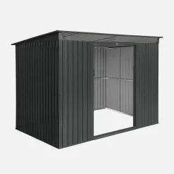 Gartenschuppen aus Metall 4,85m2 mit Lichtschacht