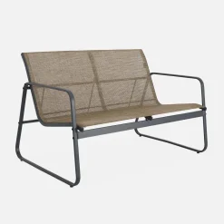 Gartenset aus Metall und Textilene für 4 Personen