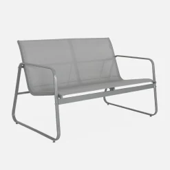 Gartenset aus Metall und Textilene für 4 Personen