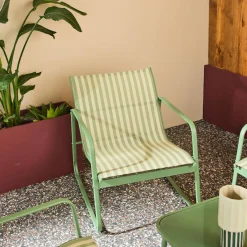 Gartenset aus Metall und Textilene für 4 Personen
