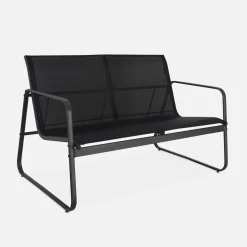 Gartenset aus Metall und Textilene für 4 Personen