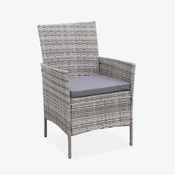 Gartenset aus Polyrattan, 4 Plätze Moltès