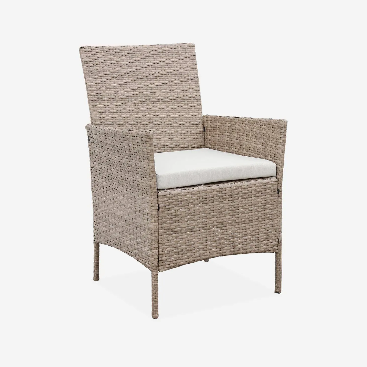 Gartenset aus Polyrattan, 4 Plätze Moltès