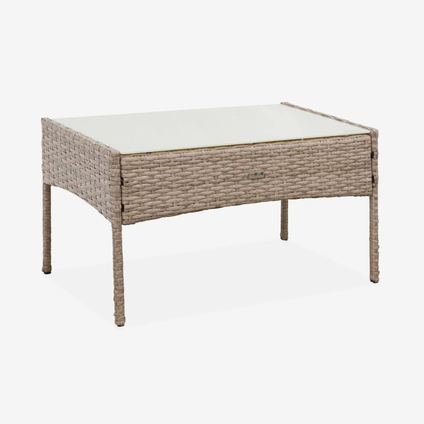 Gartenset aus Polyrattan, 4 Plätze Moltès