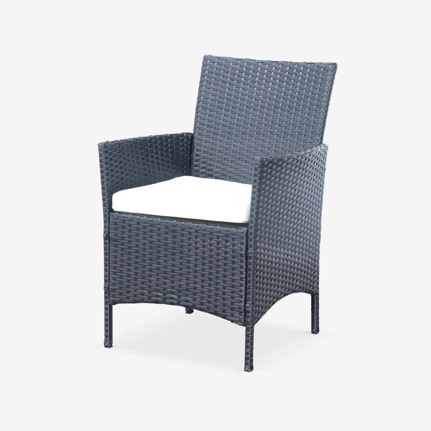 Gartenset aus Polyrattan, 4 Plätze Moltès