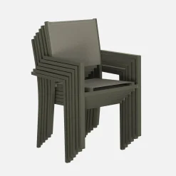 Gartentisch Aluminium + 6 Sessel