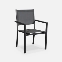 Gartentisch Aluminium + 6 Sessel