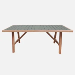 Gartentisch aus Akazienholz und Aluminium für 8 Personen