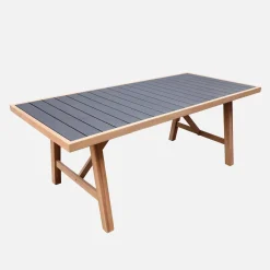 Gartentisch aus Akazienholz und Aluminium für 8 Personen