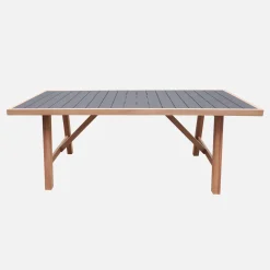 Gartentisch aus Akazienholz und Aluminium für 8 Personen