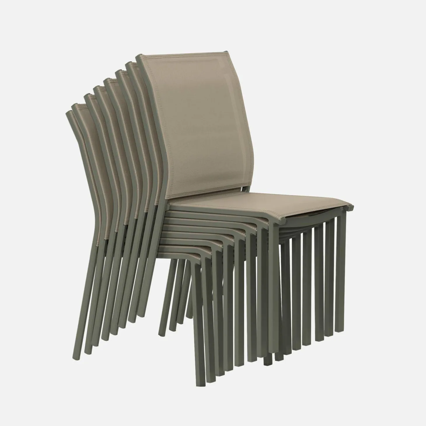 Gartentisch aus Aluminium 225cm + 8 Stühle