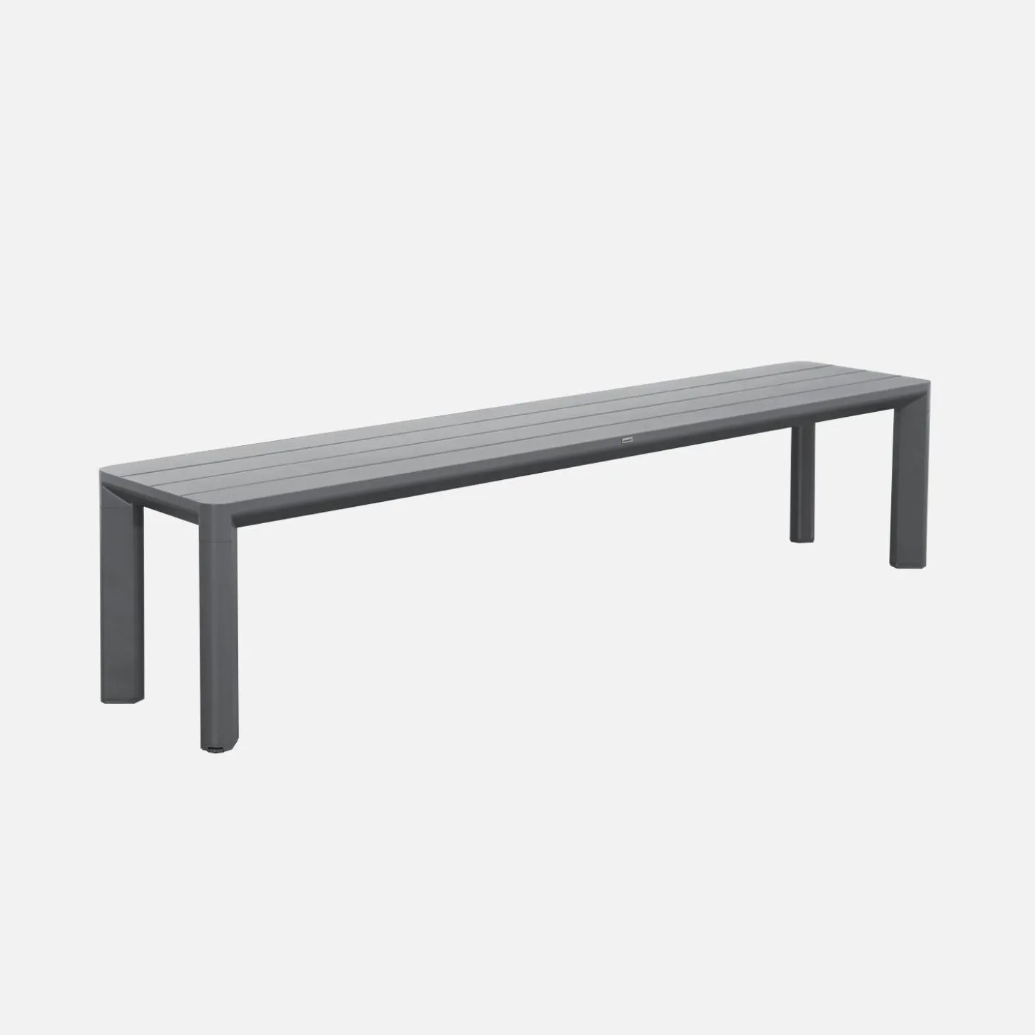 Gartentisch aus Aluminium mit 1 Bank und 4 Sesseln