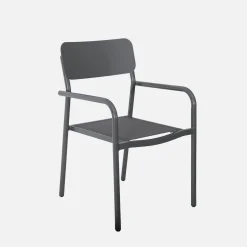 Gartentisch aus Aluminium mit 1 Bank und 4 Sesseln