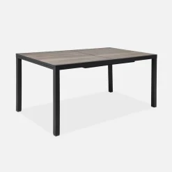 Gartentisch aus DPC und Aluminium ausziehbar 8 Sitzplätze