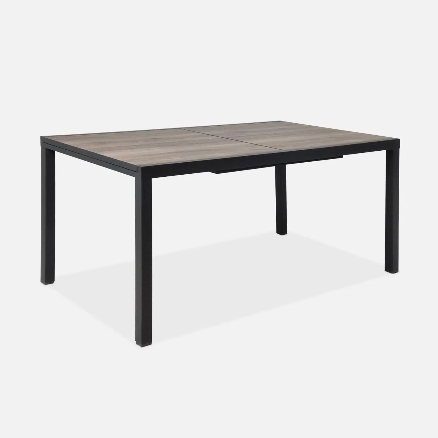 Gartentisch aus DPC und Aluminium ausziehbar 8 Sitzplätze