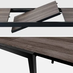 Gartentisch aus DPC und Aluminium ausziehbar 8 Sitzplätze