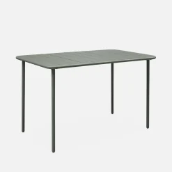 Gartentisch aus Metall, 4 Stühle
