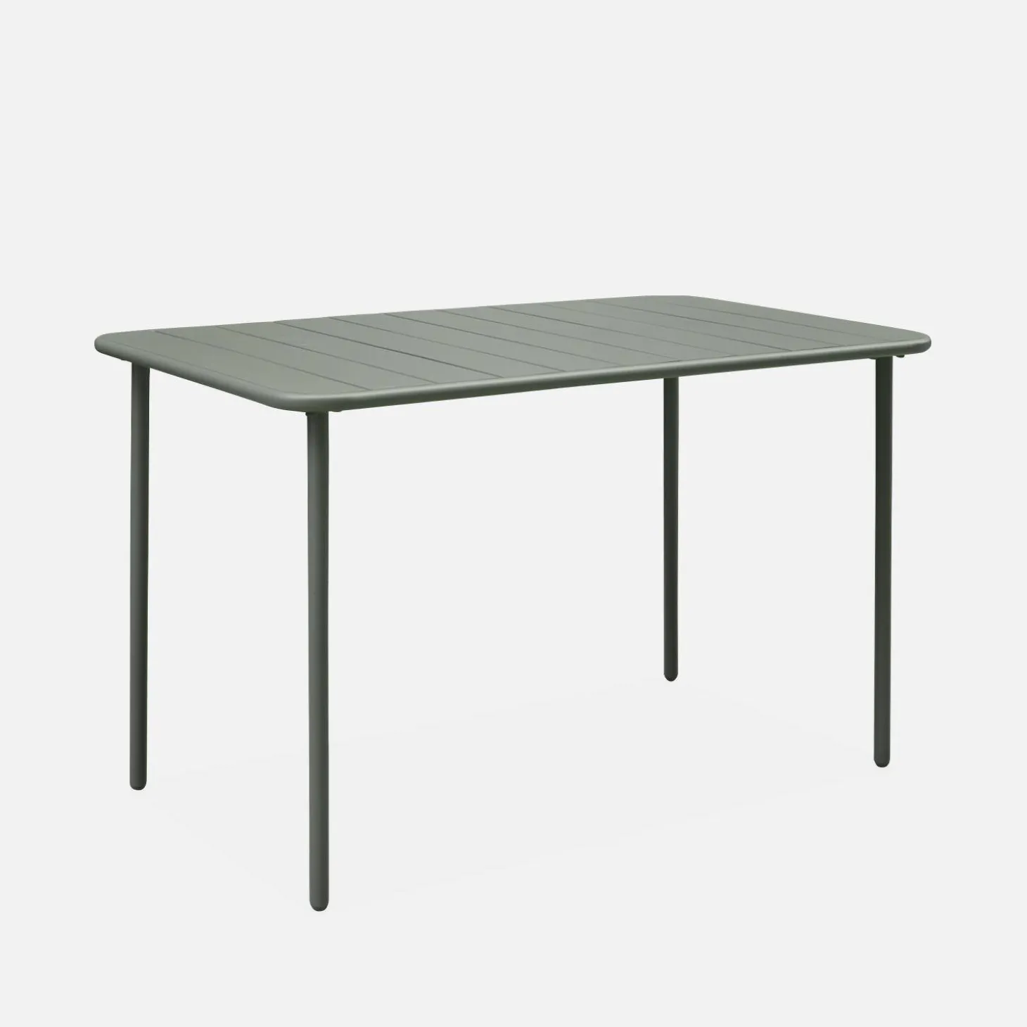 Gartentisch aus Metall, 4 Stühle