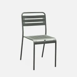Gartentisch aus Metall, 4 Stühle