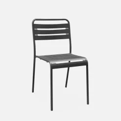 Gartentisch aus Metall, 4 Stühle